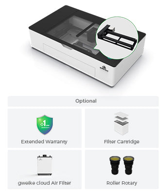 Cortadora e Gravadora a Laser Gweike Cloud Pro II Série CO2