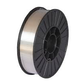 Angled view of aluminum welding wire spool