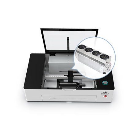 Cortadora e Gravadora a Laser com Tubo de Metal RF Gweike Cloud com Rotativo