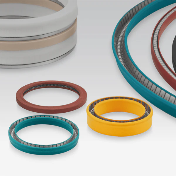 Spring-energized seal rings for handheld laser welder
